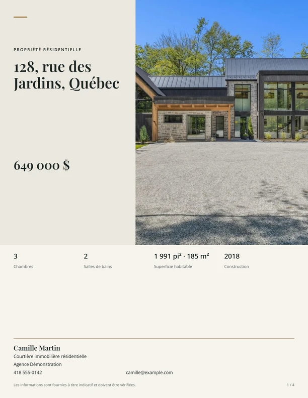 Brochure Listor · Couverture · 1/4