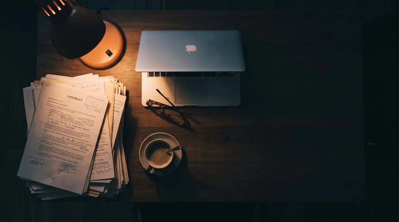A bright workspace